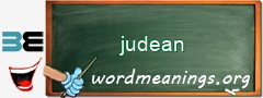 WordMeaning blackboard for judean